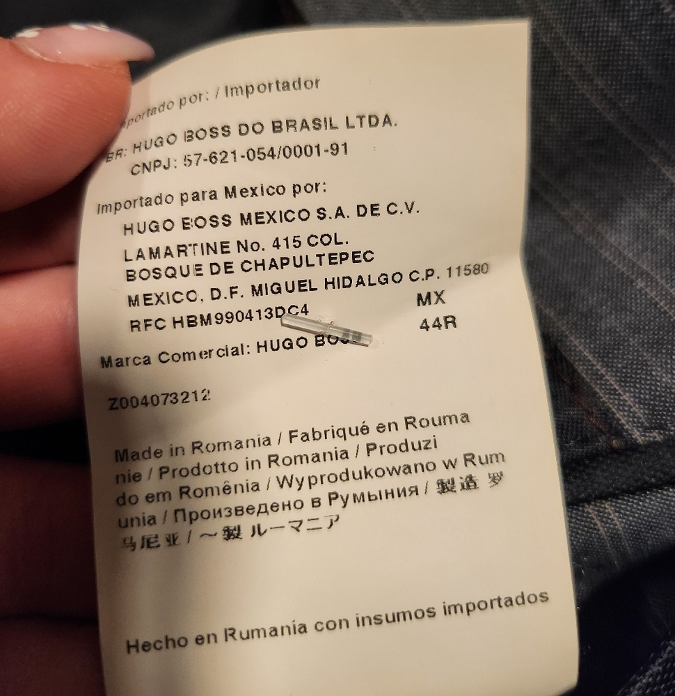 Hugo Boss Gray Sport Coat with Pinstripe Elegance - Picture 2 of 3